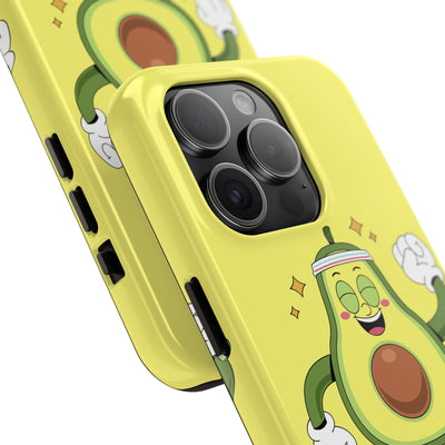 Funny Avocado Cardio Fitness Cartoon Case