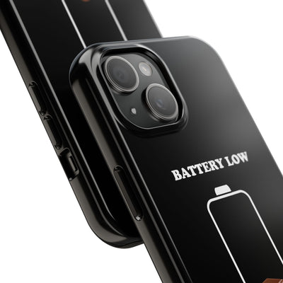 Battery Low Need More Chocolate Phone Case | Cute Food Illustration
