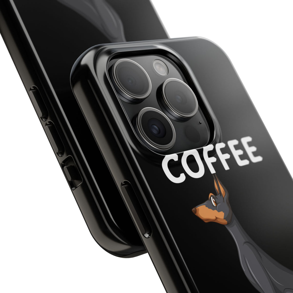 Coffee and My Beauceron Phone Case | Doberman Style Dog Phone Case