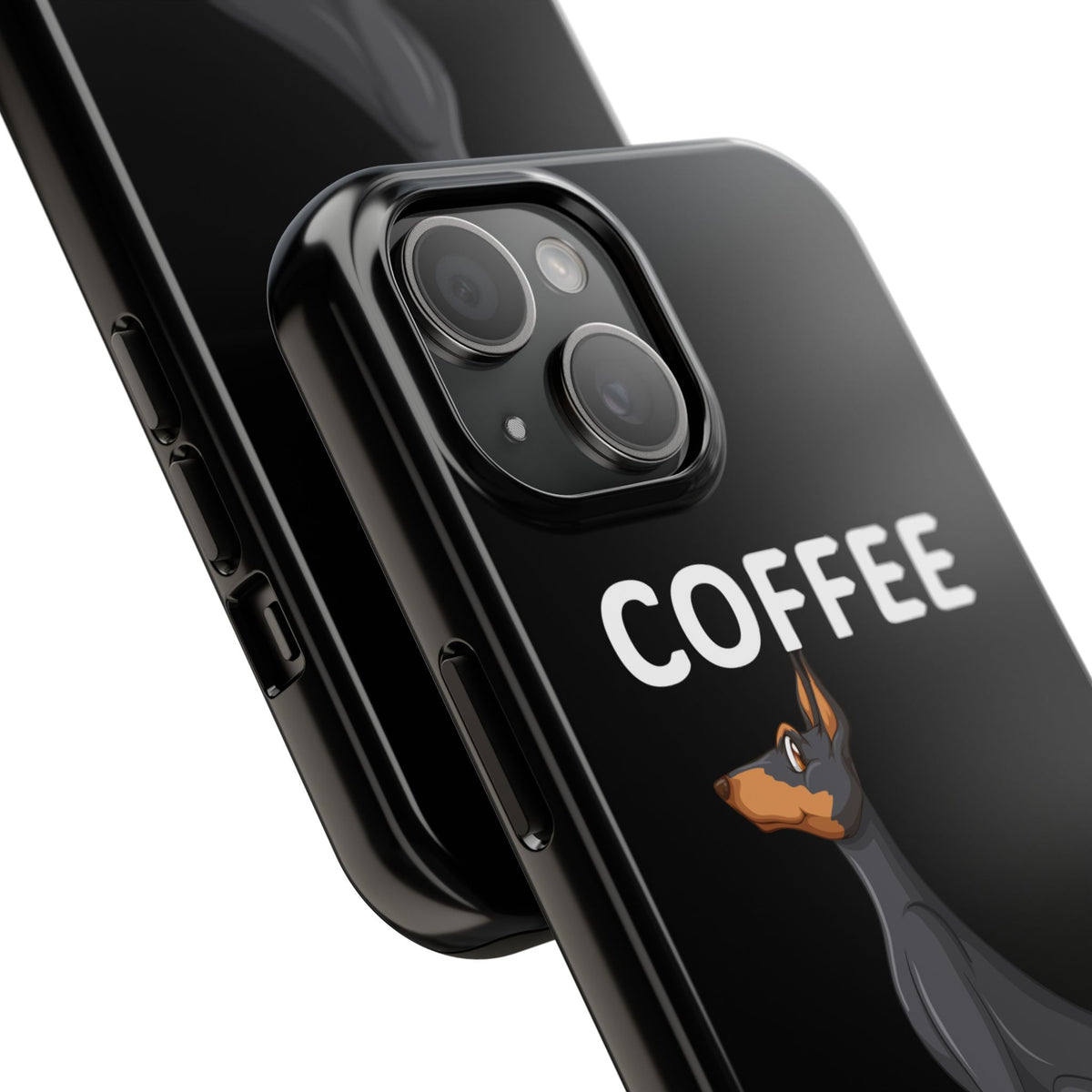 Coffee and My Beauceron Phone Case | Doberman Style Dog Phone Case