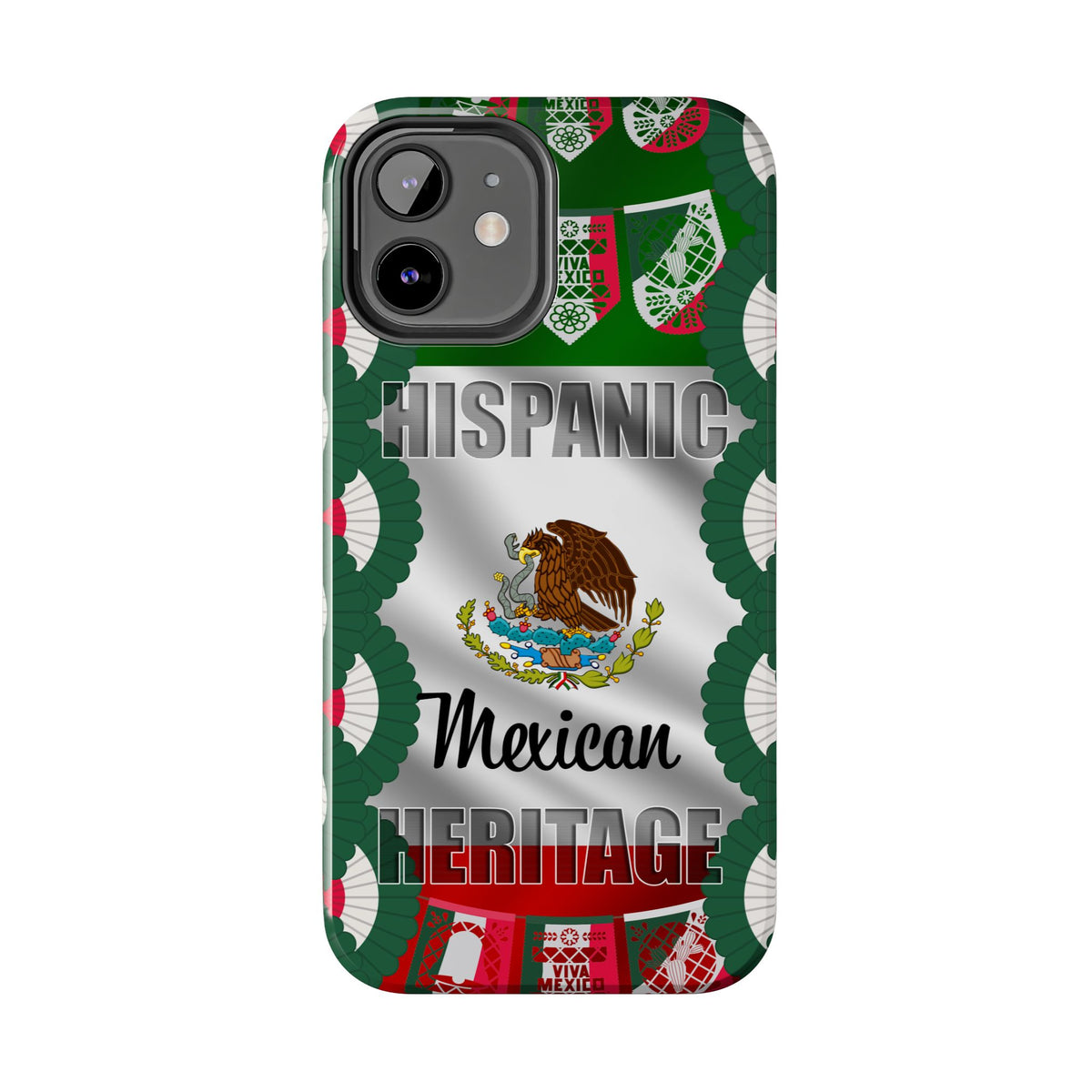 Hispanic Mexican Heritage Flag Eagle Graphic