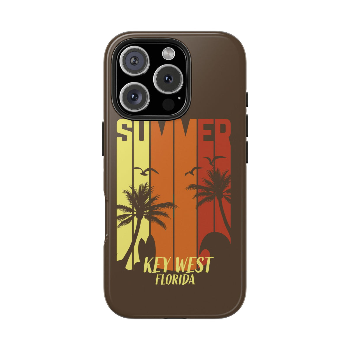 Key West Florida Summer Retro Striped Sunset