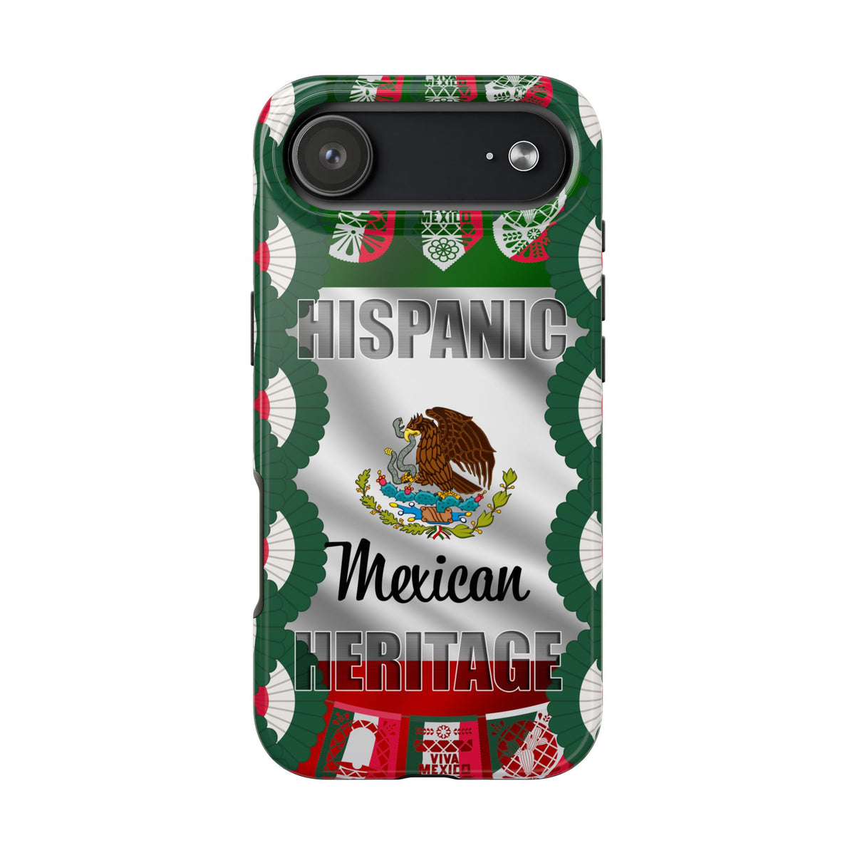 Hispanic Mexican Heritage Flag Eagle Graphic