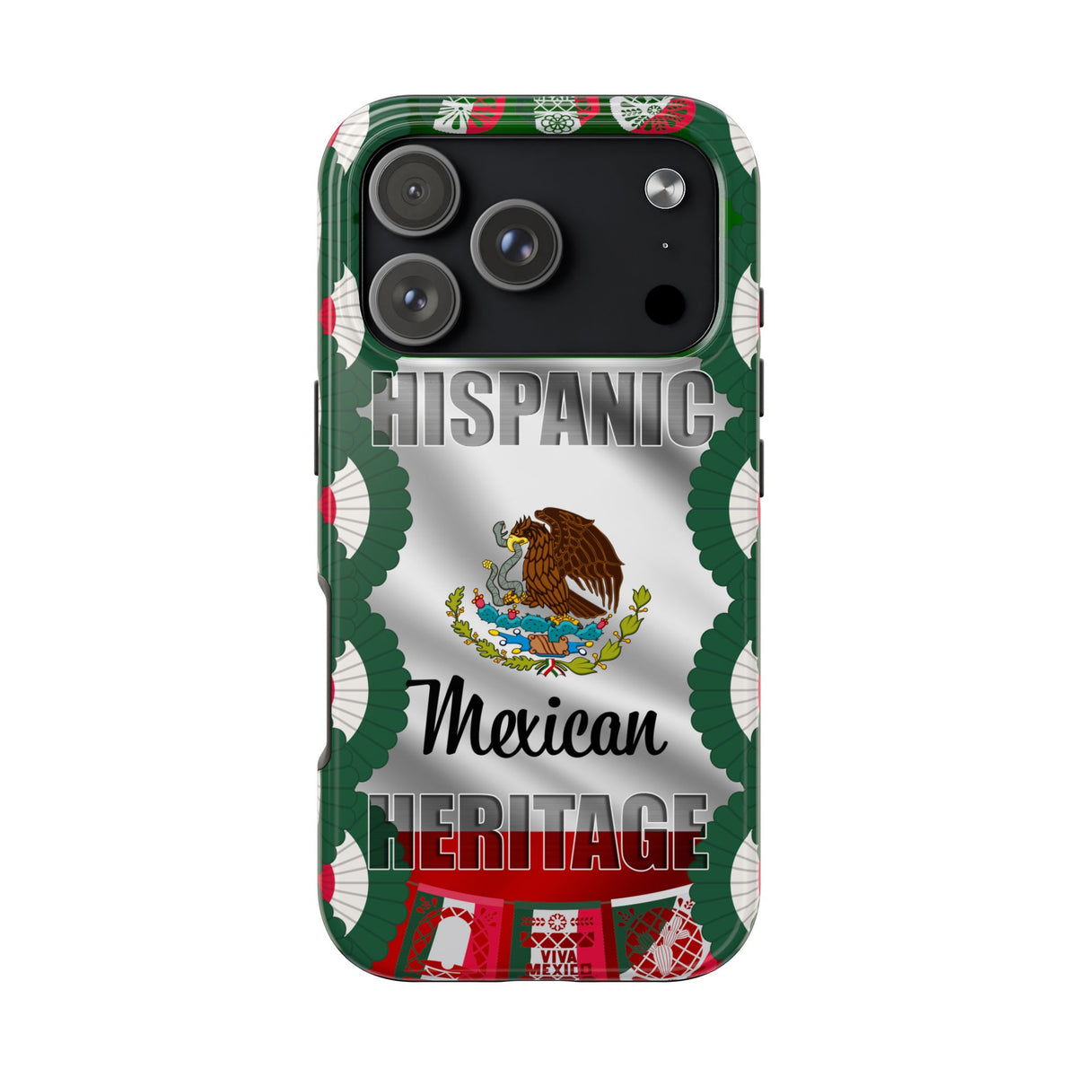Hispanic Mexican Heritage Flag Eagle Graphic