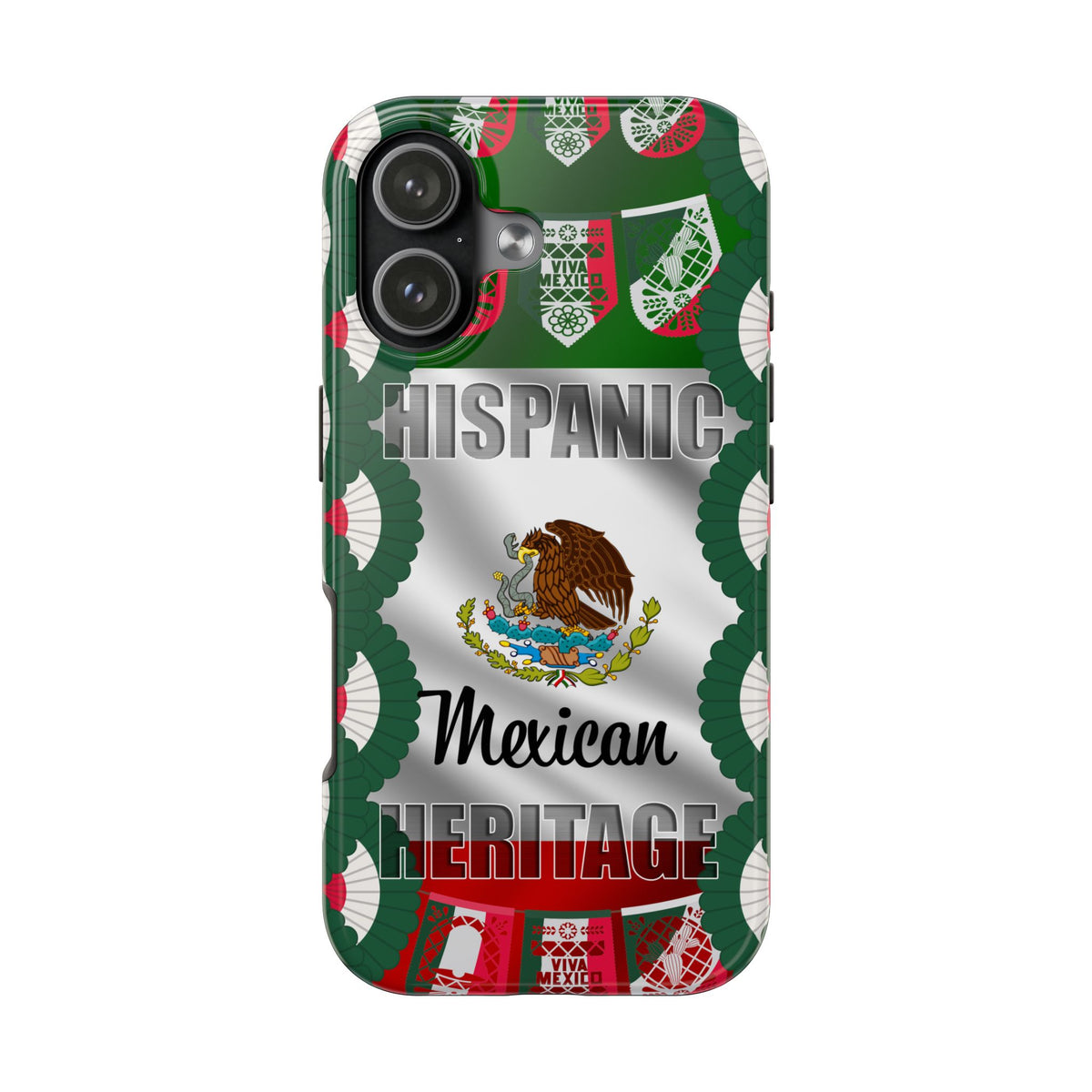 Hispanic Mexican Heritage Flag Eagle Graphic