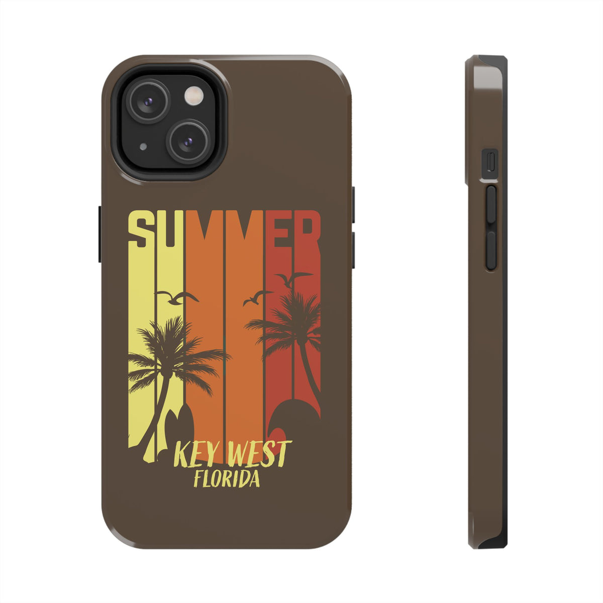 Key West Florida Summer Retro Striped Sunset