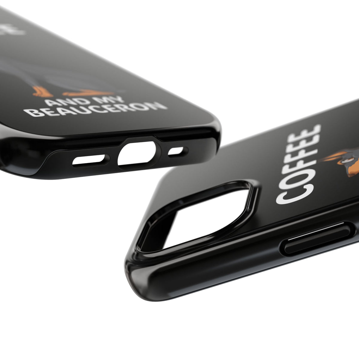 Coffee and My Beauceron Phone Case | Doberman Style Dog Phone Case