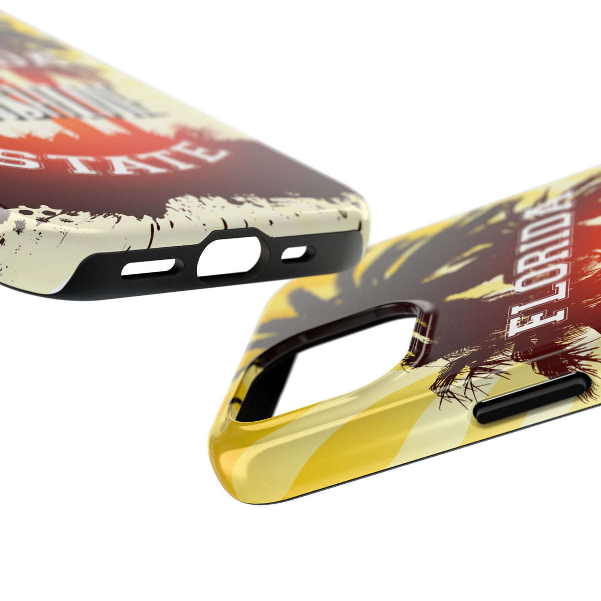 Florida Sunshine State Retro Sunburst Palm